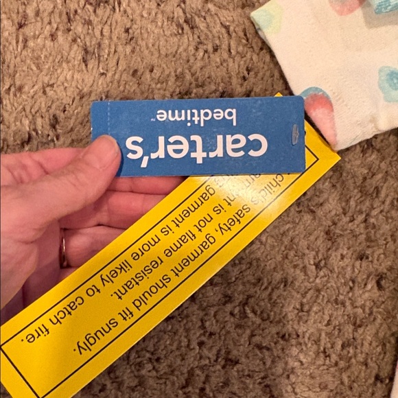 Carter's Light Blue Floral Pajama Set - Picture 2 of 5